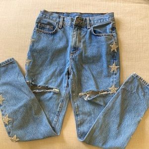 Carmar Denim Alexander Ezra rhinestone star jeans. Size 26